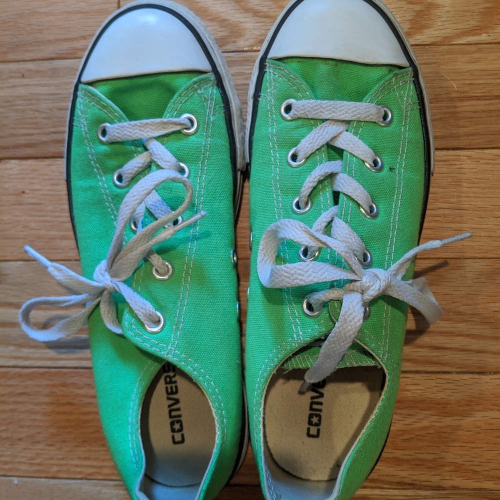 Neon Green Converse